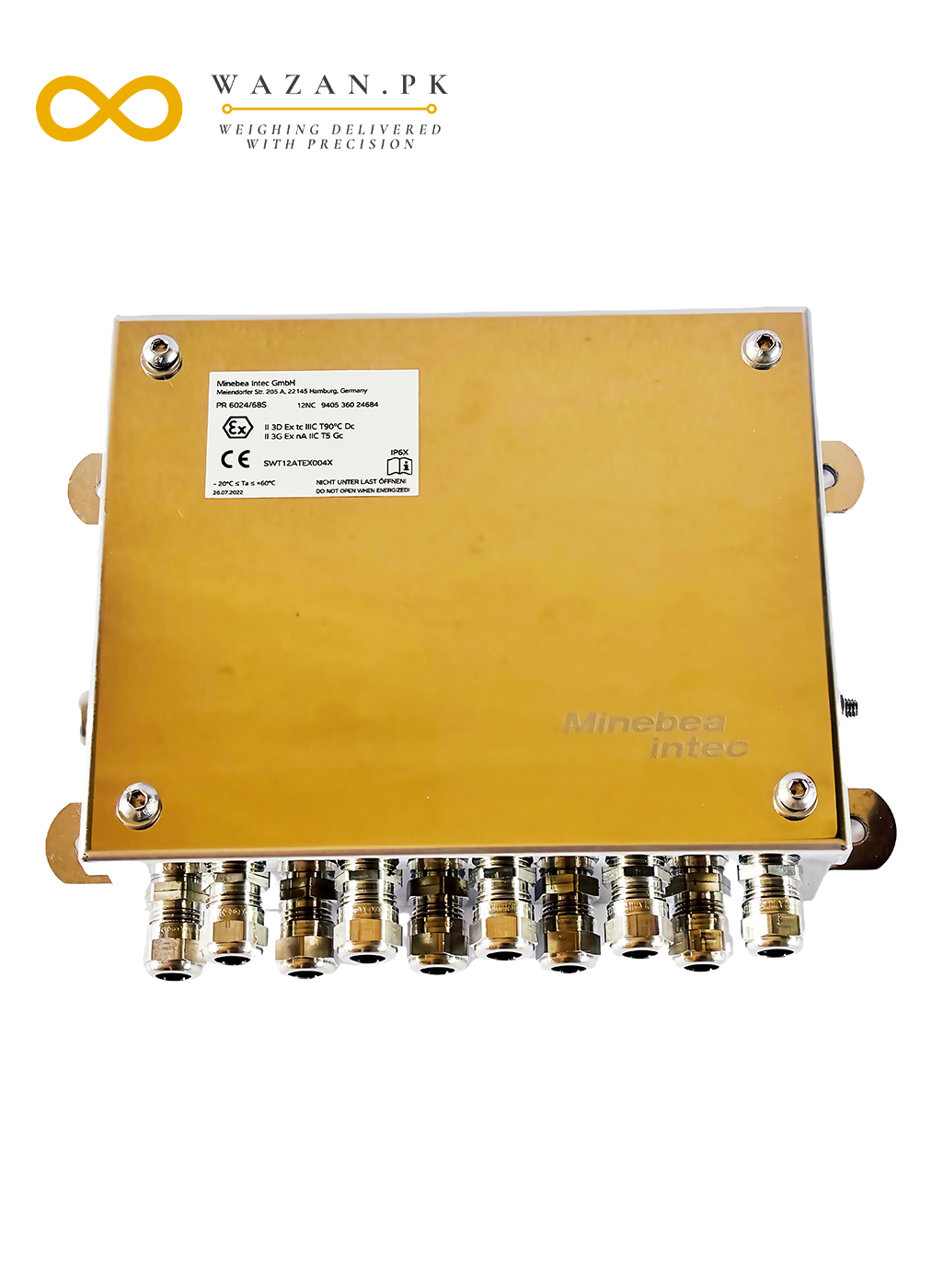 Material: Stainless Steel (SS) Housing Protection Class: IP68 & IP69K Can connect up-to 8 Digital load cells